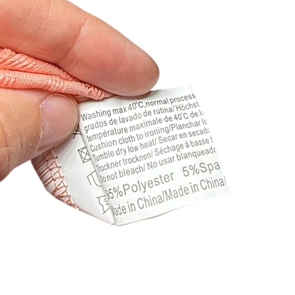 NEW In'Voland Women's Ruffle Sleeve Short Sleeve Blouse Size 22W Peach Coral - Picture 3 of 7